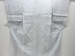 アンティーク　本場越後上布　竹模様織り出し着物